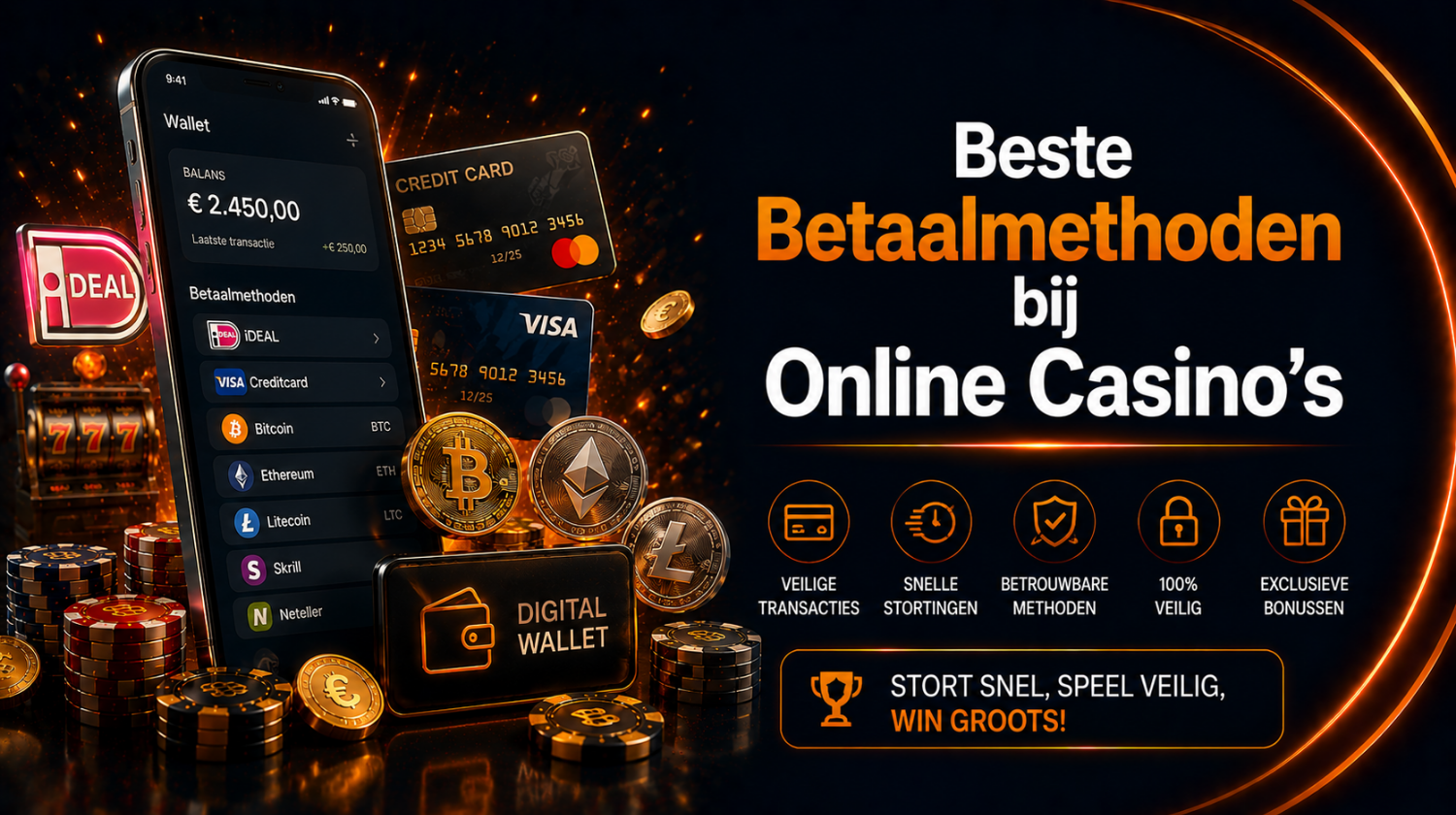 Beste betaalmethoden bij online casino’s voor snelle en veilige betalingen