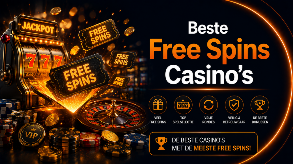 Beste free spins casino’s met gratis draaien zonder risico