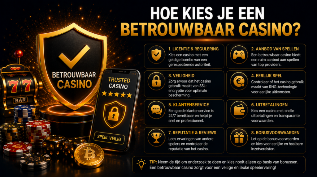 Hoe kies je een betrouwbaar online casino in Nederland