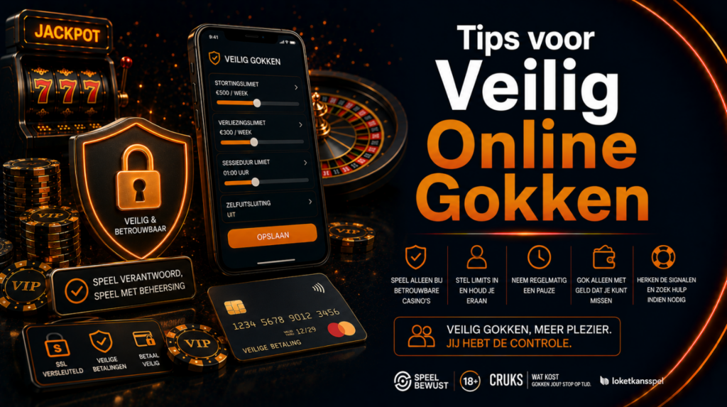 Tips voor veilig online gokken en verantwoord spelen